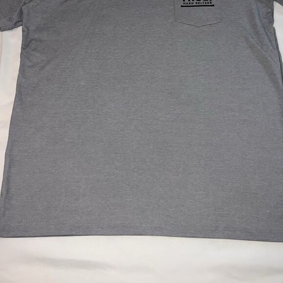 Travis Mathew Polo Shirt Mens Size L Gray Truly Hard Seltzer Graphic Pocket Golf - Picture 4 of 13